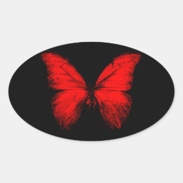 Rode Vlinder Stickers