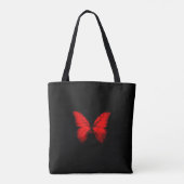 Rode Vlinder Tassen Tas (Achterkant)