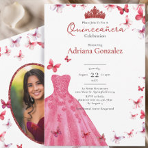 Rode Vlinders Jurk Foto 15 XV Quinceanera