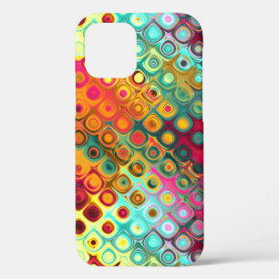 Rode vloeibare regenboogStippen Abstract Patroonpl Case-Mate iPhone Case