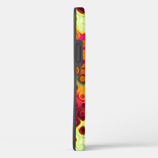 Rode vloeibare regenboogStippen Abstract Patroonpl Case-Mate iPhone Case (Achterkant / Rechts)