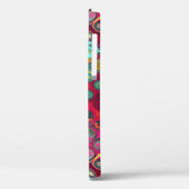 Rode vloeibare regenboogStippen Abstract Patroonpl Case-Mate iPhone Case (Achterkant / Links)