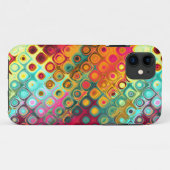 Rode vloeibare regenboogStippen Abstract Patroonpl Case-Mate iPhone Case (Achterkant (horizontaal))