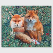 RODE VLOEISTOFFEN VAN GREENERY, FOLIAGE EN STROMEN CADEAUPAPIER (Vlak)