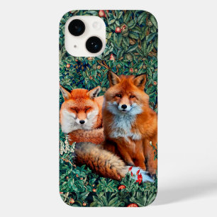 RODE VLOEISTOFFEN VAN GREENERY, FOLIAGE EN STROMEN Case-Mate iPhone 14 HOESJE