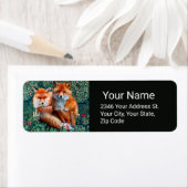 RODE VLOEISTOFFEN VAN GREENERY, FOLIAGE EN STROMEN ETIKET (Insitu)