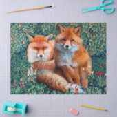 RODE VLOEISTOFFEN VAN GREENERY, FOLIAGE EN STROMEN TISSUEPAPIER (Craft)