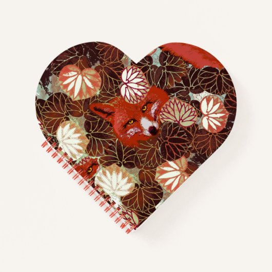 RODE VLOEISTOFFEN VAN HET WITTE LICHT,FOLIAGE NOTITIEBOEK (Voorkant)