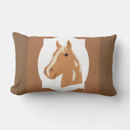 Rode vlucht voor de gelukkige paarden omkeerbaar kussen