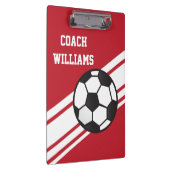 Rode Voetbal coach - Aangepast klembord (Rechts)