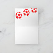 Rode Voetballen Bedankt! Bedankkaart (Binnen)