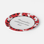 Rode Voetballen Papieren Bordje (Gekanteld)