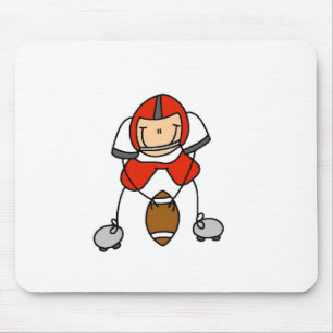 Rode Voetbalspeler Muismat