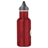 Rode Voetbalteam Shirt Nummer Persoonlijk Waterfles (Links)