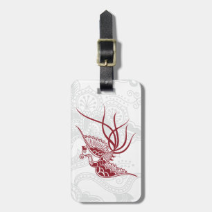 Rode Vogel & Bloem Henna Bagage Labels