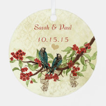 Rode  vogel, eerste kerstfoto Bruin