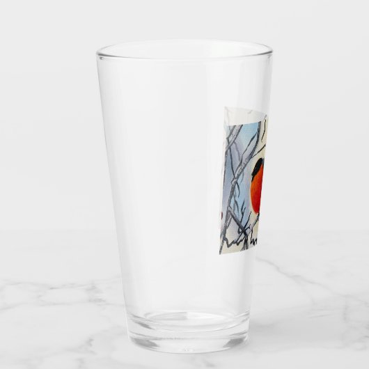 Rode vogel glas (Rechts)