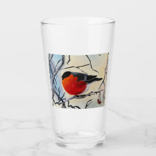 Rode vogel glas