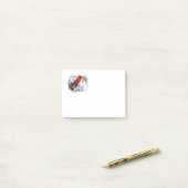 rode vogel in sneeuw post-it® notes (Op bureau)