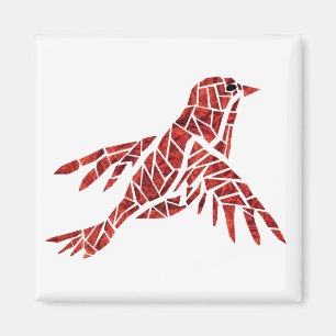 Rode Vogel magneet