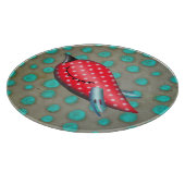 Rode vogel snijplank (Hoek)