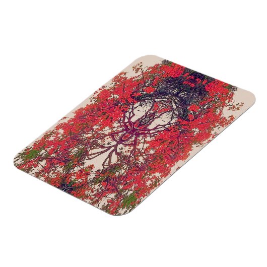 Rode vogel van het paradijs magneet (Linkerzijde)