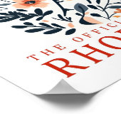 Rode vogel van Rhode Island Reizen Poster (Hoek)