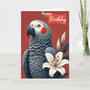 Rode Vogel Verjaardagskaart Kaart