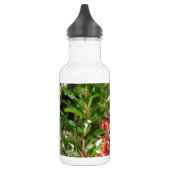 Rode vogelbloem waterfles  (Links)