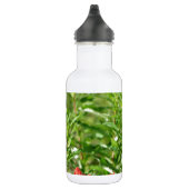 Rode vogelbloem waterfles  (Rechts)