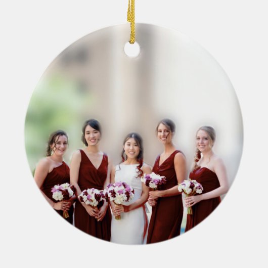 Rode  vogelbridesmaïde Ornamenten (Achterkant)