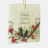 Rode  vogelbridesmaïde Ornamenten (Rechts)