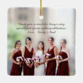 Rode  vogelbridesmaïde Ornamenten (Achterkant)