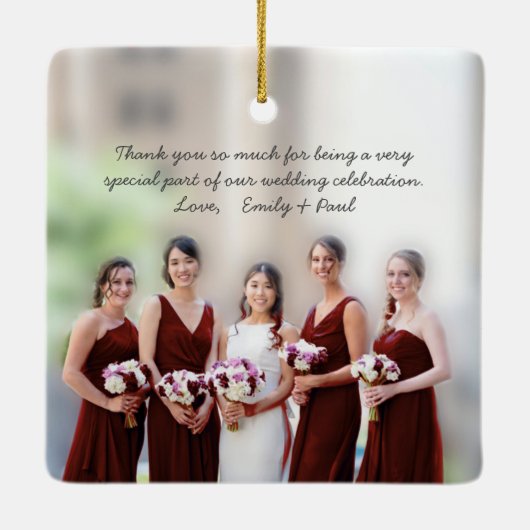 Rode  vogelbridesmaïde Ornamenten (Achterkant)