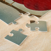 Rode vogelkardinaal legpuzzel (Zijkant)