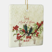 Rode vogelmeid van Honor Ornamenten (Rechts)