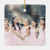 Rode  vogelmeid van Honor Ornamenten (Achterkant)