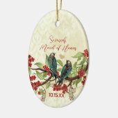 Rode  vogelmeid van Honor Ornamenten (Links)