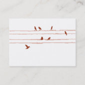 Rode vogels - Chubby Visitekaartje (Achterkant)