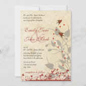 rode vogels Hearts Weddenschap Kaart (Voorkant)