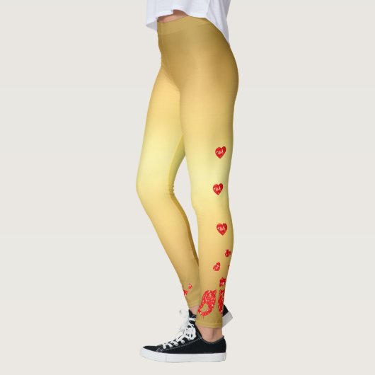 Rode vogels leggings (Links)