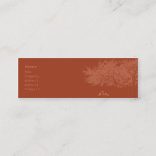 Rode vogels - Skinny Mini Visitekaartje