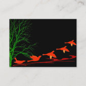 Rode vogels tijdens de vlucht - Gepersonaliseerd Visitekaartje (Achterkant)
