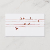 Rode Vogels - Zaken Visitekaartje (Achterkant)