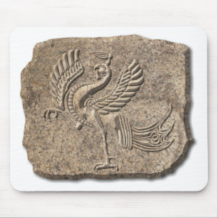 Rode vogelsteen muismat