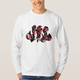Rode vogelverschrikker herfst t-shirt