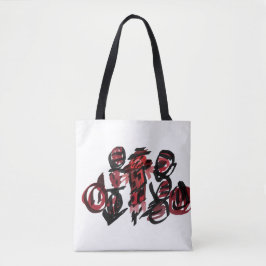 Rode vogelverschrikker herfst tote bag