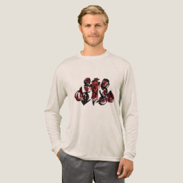Rode vogelverschrikker herfst Tri-Blend shirt