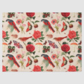 Rode vogelvlinder en paddenstoelontbinding tissuepapier (Voorkant)