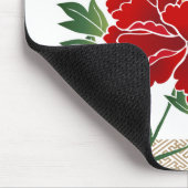 Rode volken Mousepad van het nieuwe jaar Muismat (Hoek)